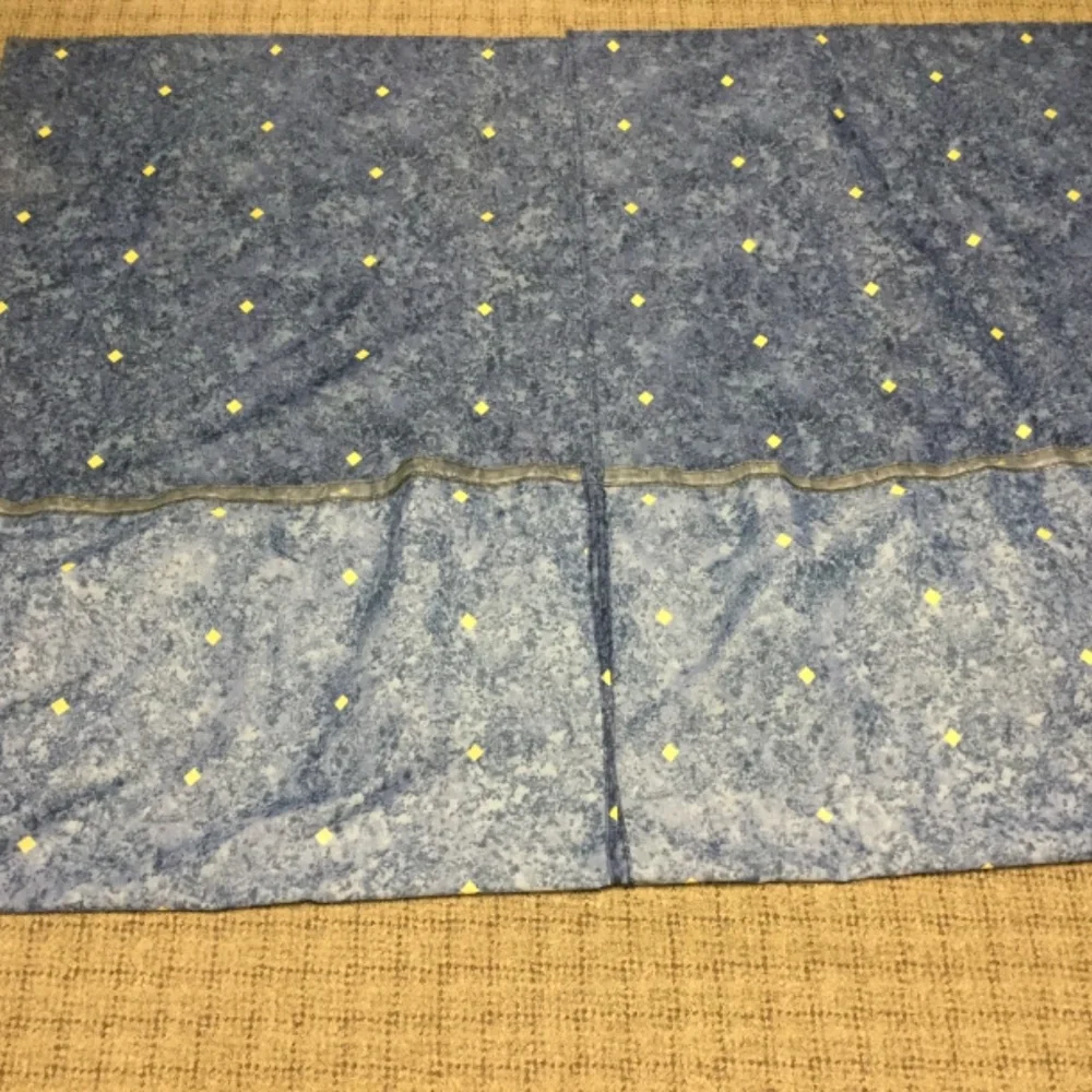 Excell Home Fashions Navy Blue Marble Gold Diamond Shower Curtain
